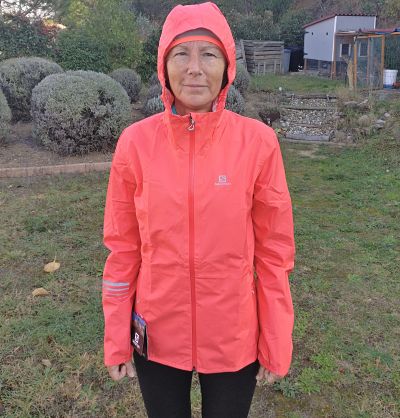 salomon rain jacket running